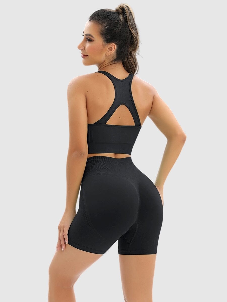 Ensemble Sport Push Up, Short et Brassière Ensemble Sport Helanke-Srbija.com : Legging Femme | Vêtements de Sport sa Noir 