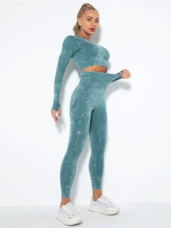 Ensemble Sport Push Up Texturé Ensemble Sport Helanke-Srbija.com : Legging Femme | Vêtements de Sport sa Vert 