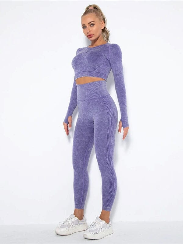 Ensemble Sport Push Up Texturé Ensemble Sport Helanke-Srbija.com : Legging Femme | Vêtements de Sport sa Violet 