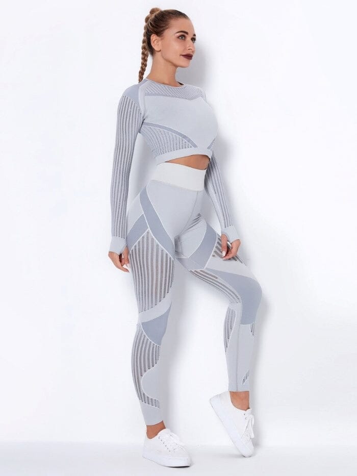 Ensemble Sport Respirant Ensemble Sport Helanke-Srbija.com : Legging Femme | Vêtements de Sport XS Gris clair 