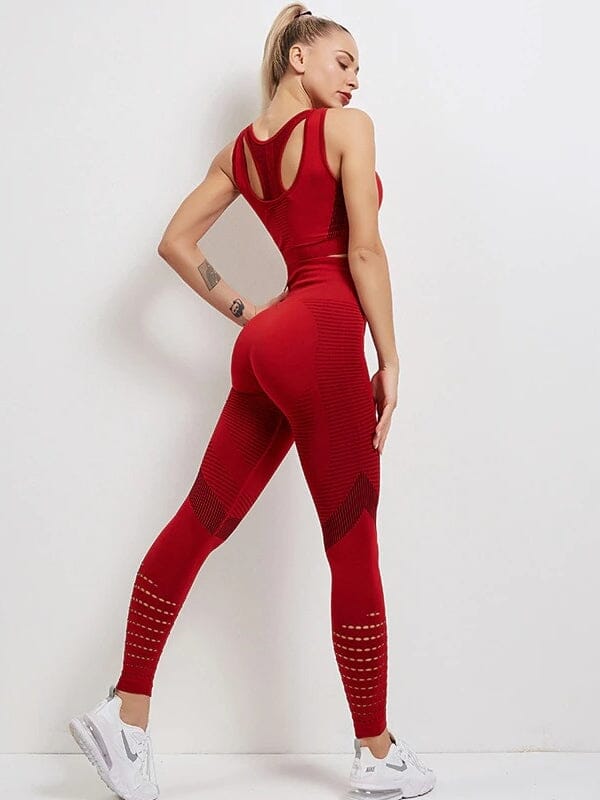 Ensemble Sport Sans Couture, Legging et Brassière Ensemble Sport Helanke-Srbija.com : Legging Femme | Vêtements de Sport sa Rouge 