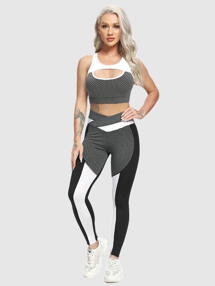Ensemble Sport Sculptant, Legging Push Up et Brassière Ensemble Sport Helanke-Srbija.com sa Noir 