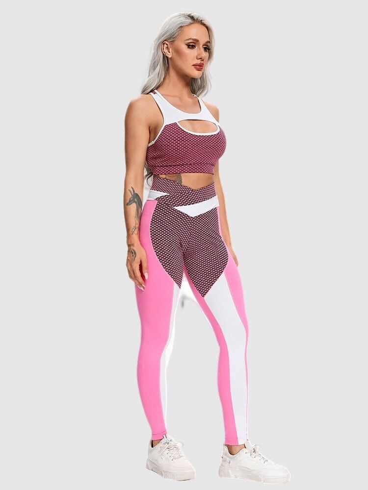 Ensemble Sport Sculptant, Legging Push Up et Brassière Ensemble Sport Helanke-Srbija.com sa Rose 