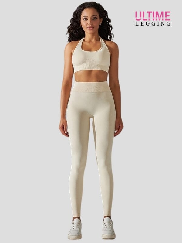 Ensemble Sport Seconde Peau Sans Couture - Ultime-Legging Ensemble Sport Helanke-Srbija.com sa Blanc glacier 