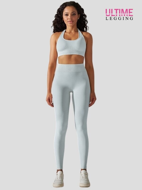 Ensemble Sport Seconde Peau Sans Couture - Ultime-Legging Ensemble Sport Helanke-Srbija.com sa Gris clair 