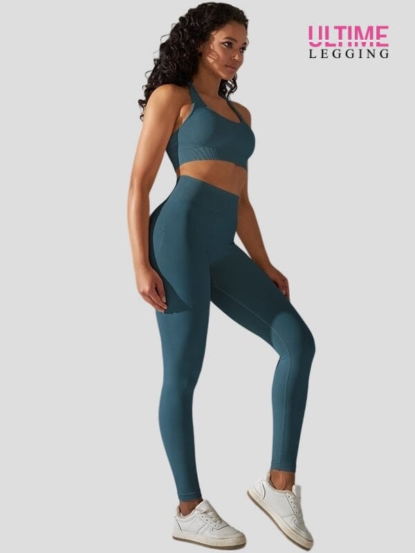 Ensemble Sport Seconde Peau Sans Couture - Ultime-Legging Ensemble Sport Helanke-Srbija.com sa Vert royal 
