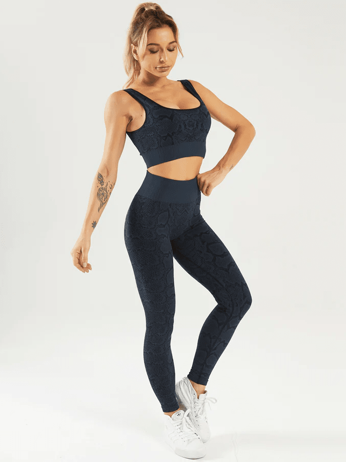 Ensemble Sport Serpent, Legging et Soutien-Gorge Ensemble Sport Helanke-Srbija.com : Legging Femme | Vêtements de Sport sa Bleu sombre 