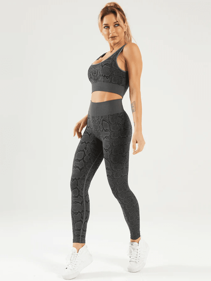 Ensemble Sport Serpent, Legging et Soutien-Gorge Ensemble Sport Helanke-Srbija.com : Legging Femme | Vêtements de Sport sa Gris 