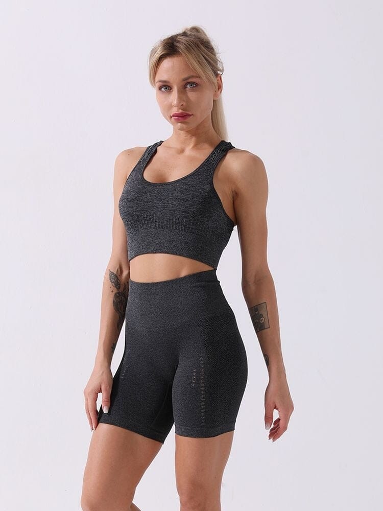 Ensemble Sport, Short et Brassière Ensemble Sport Helanke-Srbija.com : Legging Femme | Vêtements de Sport sa Noir 