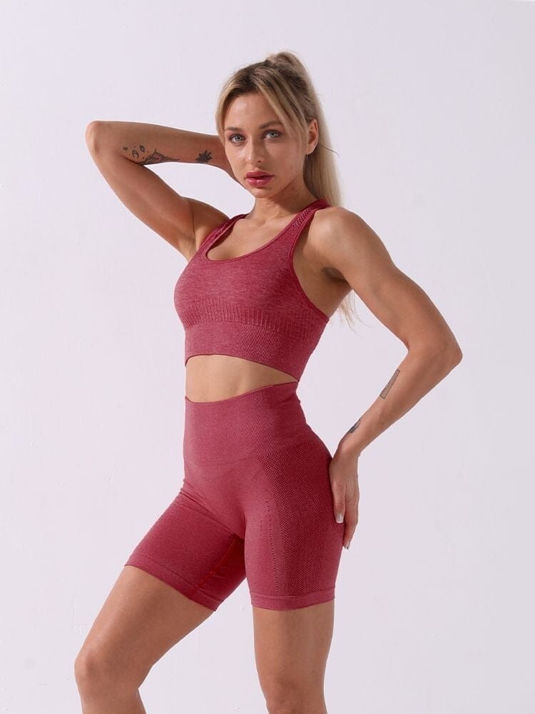 Ensemble Sport, Short et Brassière Ensemble Sport Helanke-Srbija.com : Legging Femme | Vêtements de Sport sa Rouge 