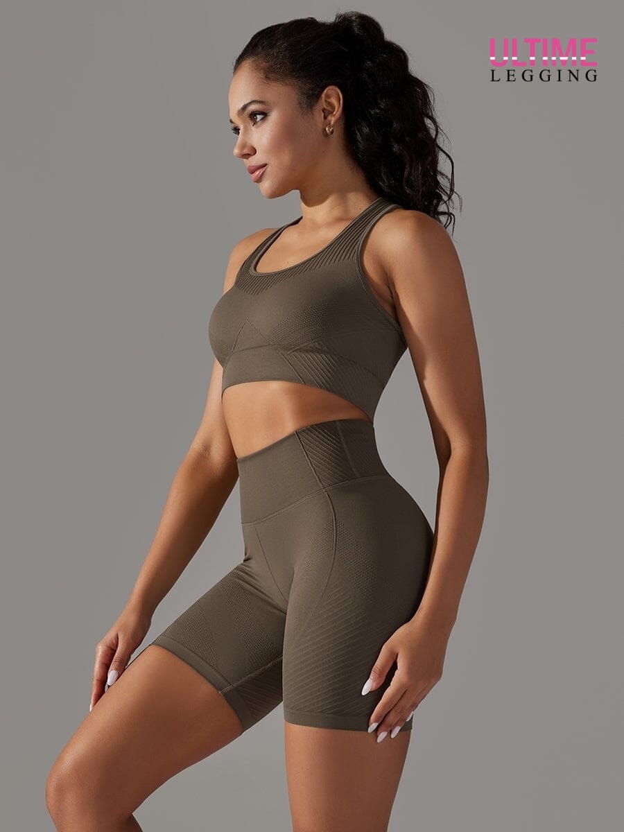 Ensemble Sport Short Soutien-Gorge - Suprem - Ultime-Legging Ensemble Sport Helanke-Srbija.com sa Marron 