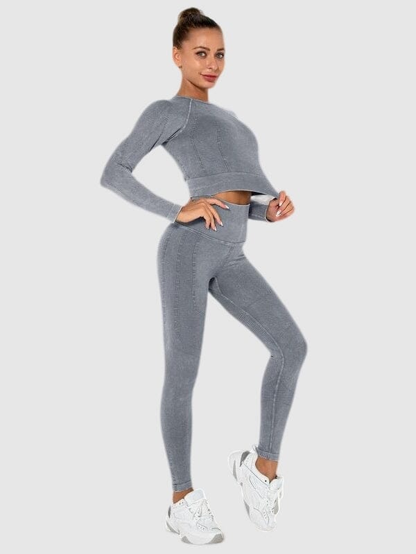 Ensemble Sport Teinté Délavé Ensemble Sport Helanke-Srbija.com : Legging Femme | Vêtements de Sport sa Gris 