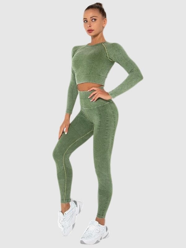 Ensemble Sport Teinté Délavé Ensemble Sport Helanke-Srbija.com : Legging Femme | Vêtements de Sport sa Vert 