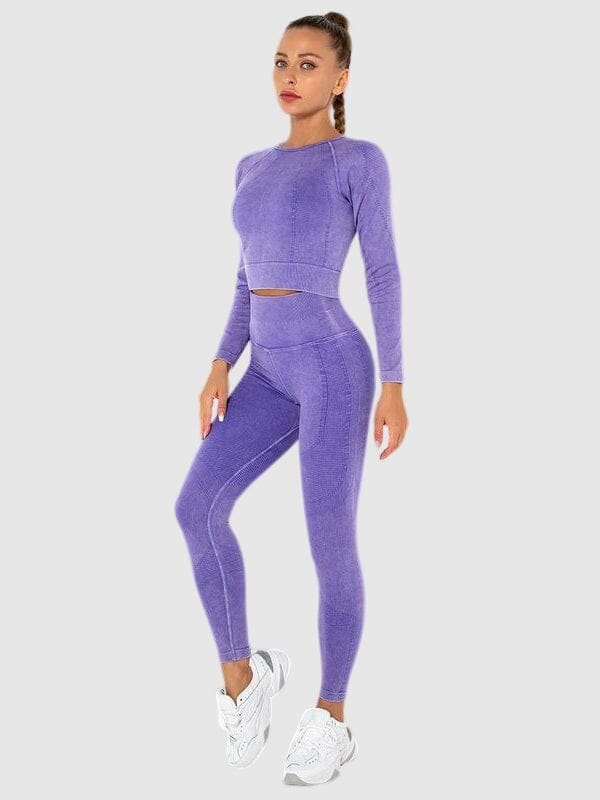 Ensemble Sport Teinté Délavé Ensemble Sport Helanke-Srbija.com : Legging Femme | Vêtements de Sport sa Violet 
