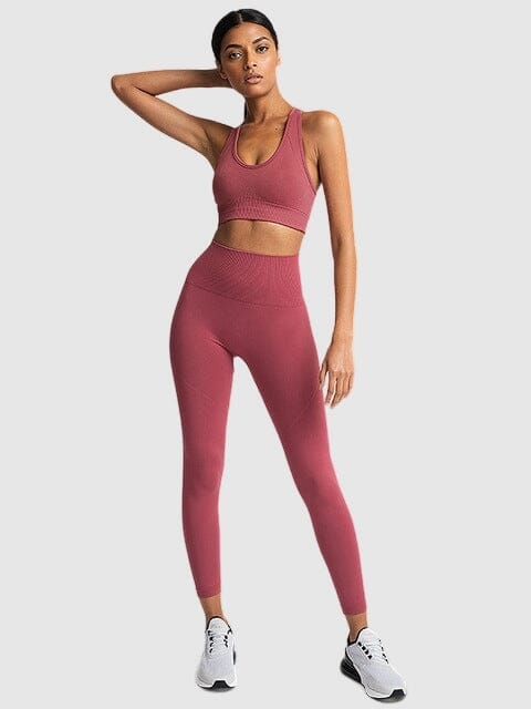 Ensemble Sport Tendance, Legging et Soutien-Gorge Ensemble Sport Helanke-Srbija.com : Legging Femme | Vêtements de Sport sa Rose foncé 