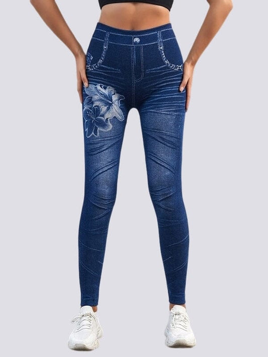 Jegging Bleu Taille Haute Jeggings Helanke-Srbija.com M 