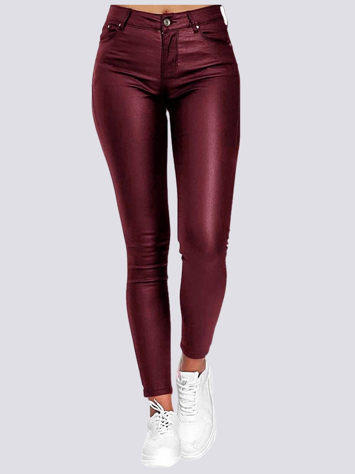 Jegging Simili Cuir Jeggings Helanke-Srbija.com sa Bordeaux 