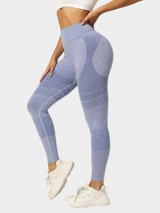 Legging Ceinture Large Sans Couture Sport Leggings Helanke-Srbija.com sa Bleu 