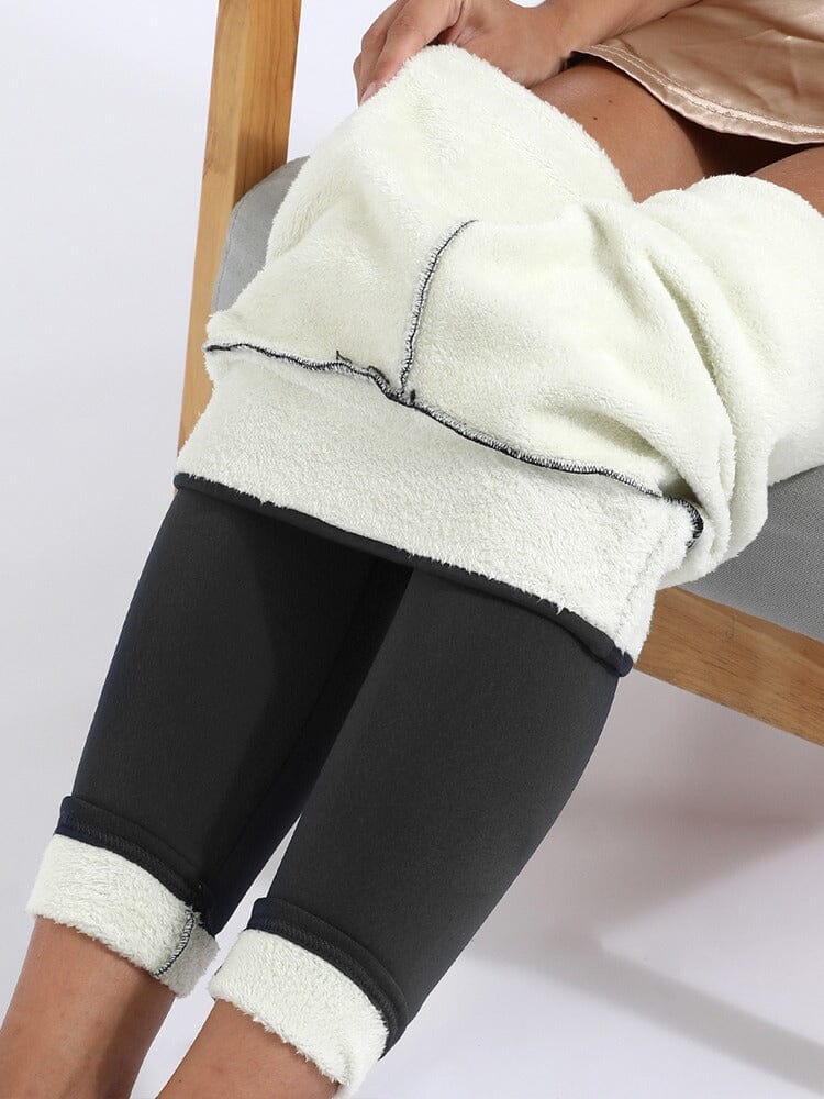 Legging Doublé Polaire Leggings Helanke-Srbija.com sa Gris foncé 