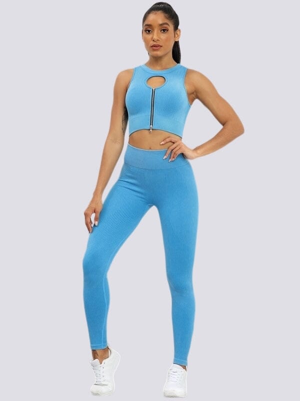 Legging et Brassière Sport, Ensemble Ensemble Sport Helanke-Srbija.com sa Bleu 