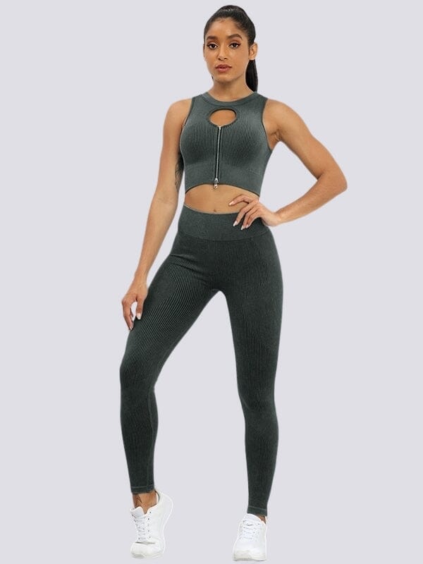 Legging et Brassière Sport, Ensemble Ensemble Sport Helanke-Srbija.com sa Noir 
