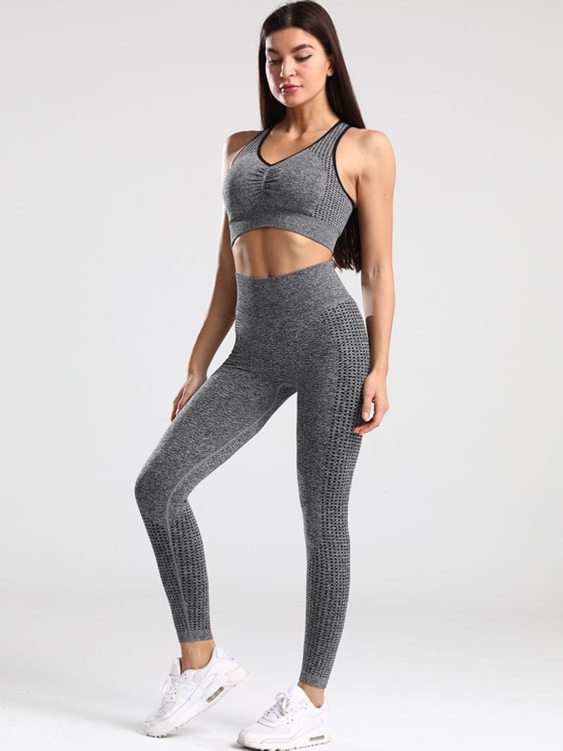 Legging et Soutien-Gorge Sport, Ensemble Ensemble Sport Helanke-Srbija.com sa Gris 