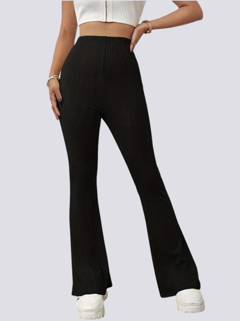 Legging Évasé Rayures Leggings Helanke-Srbija.com sa Noir 