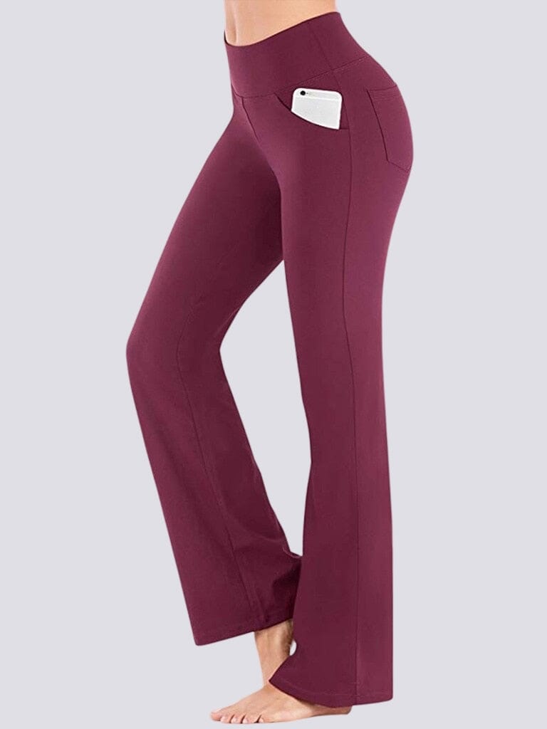 Legging évasé Taille Haute Leggings Helanke-Srbija.com sa Bordeaux 