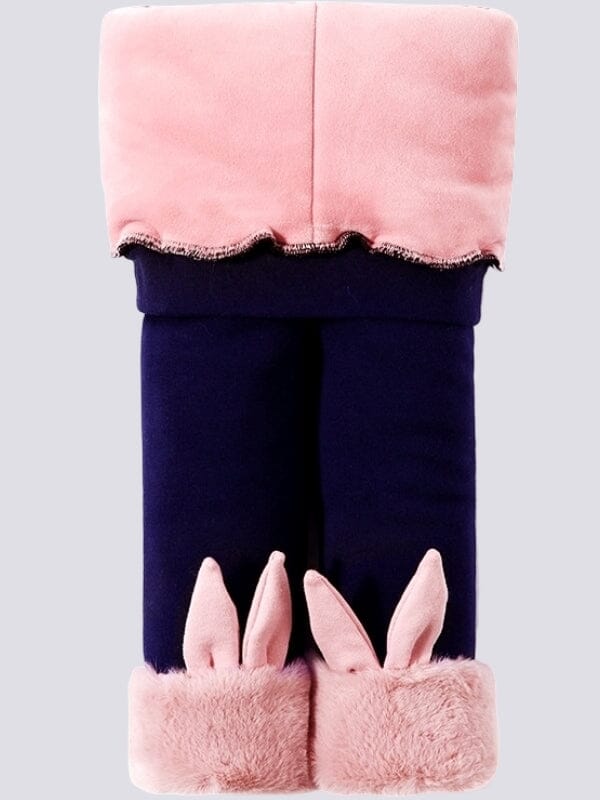 Legging Fille Polaire Chaud Leggings Helanke-Srbija.com 85 - 95cm (2 - 3 ans) Bleu marine (Oreille) 