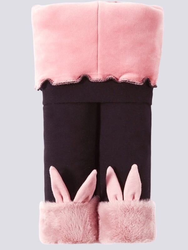 Legging Fille Polaire Chaud Leggings Helanke-Srbija.com 85 - 95cm (2 - 3 ans) Noir (Oreille) 
