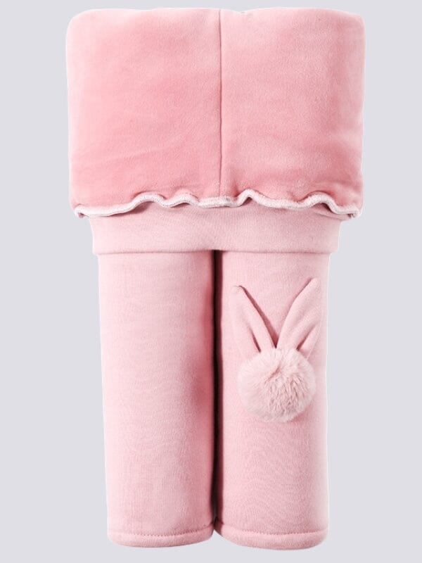 Legging Fille Polaire Chaud Leggings Helanke-Srbija.com 85 - 95cm (2 - 3 ans) Rose (Lapin) 