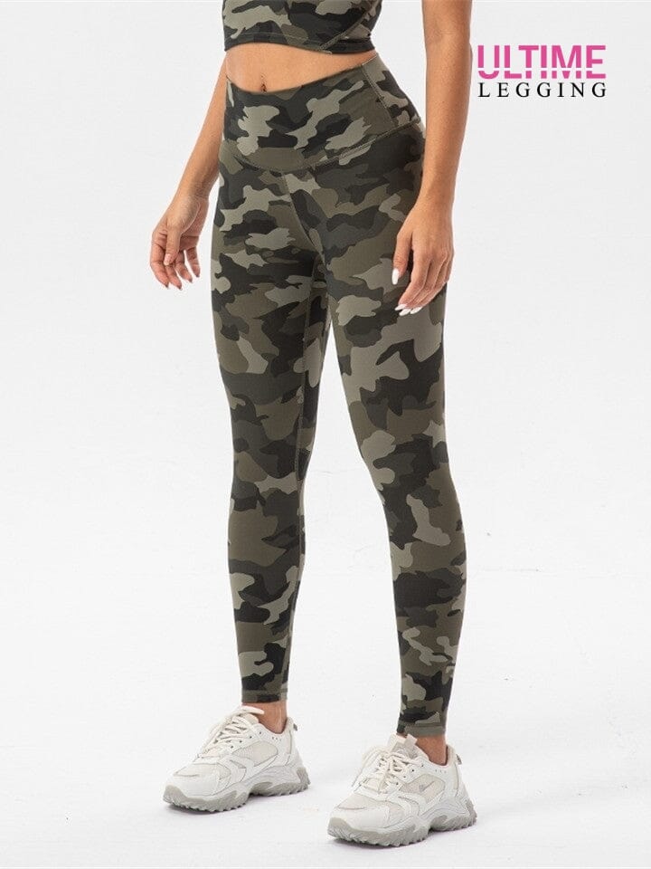 Legging Fitness Camouflage - Ultime-Legging Leggings Helanke-Srbija.com sa Kaki 