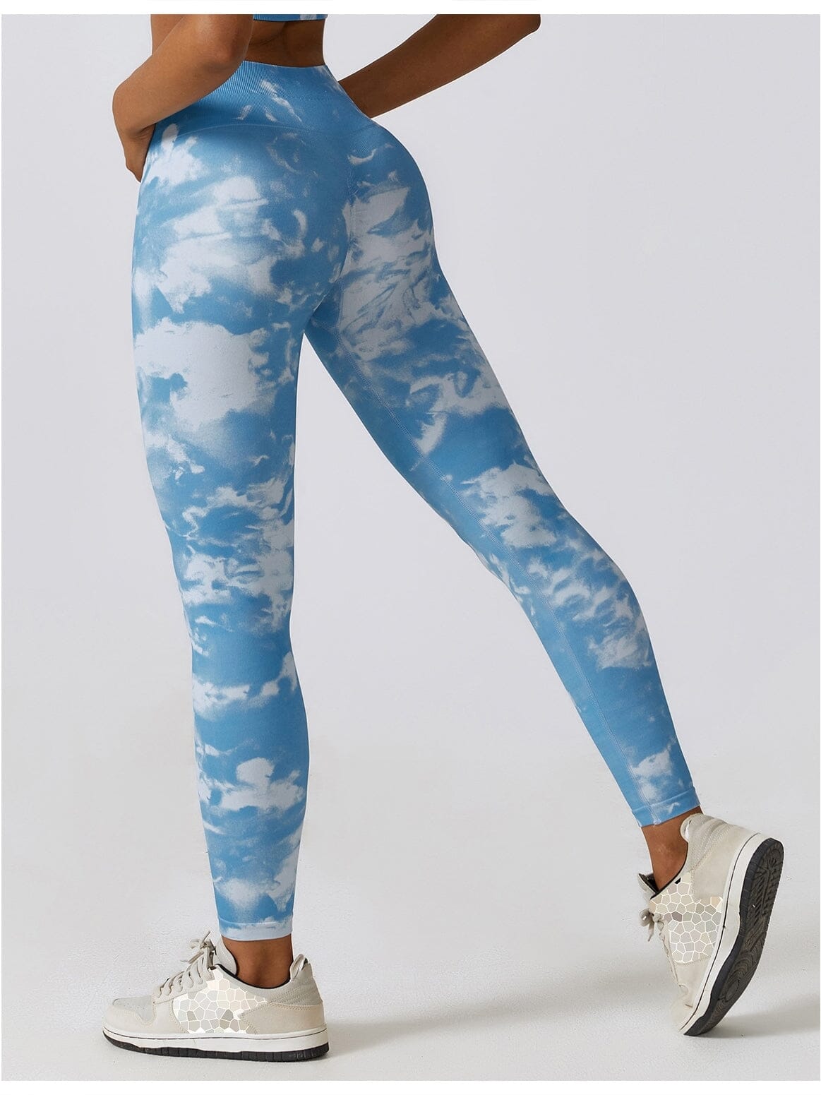 Legging Fitness Moulant Taille Haute Push Up Leggings Helanke-Srbija.com sa Bleu 