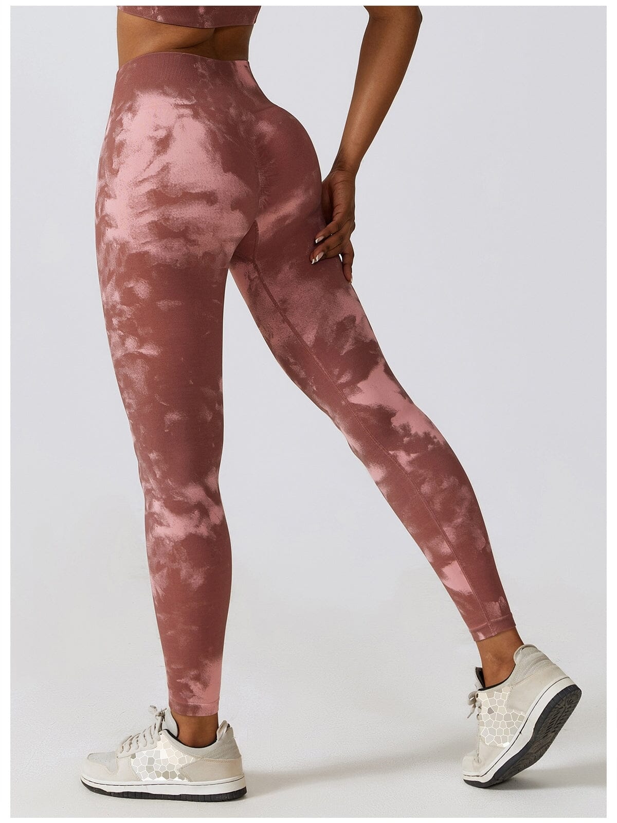 Legging Fitness Moulant Taille Haute Push Up Leggings Helanke-Srbija.com sa Bordeaux 