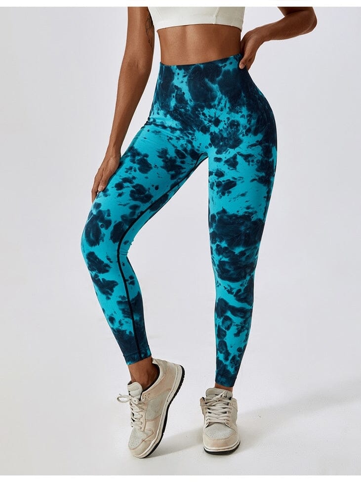 Legging Fitness Tie Dye Galbant Leggings Helanke-Srbija.com sa Turquoise 