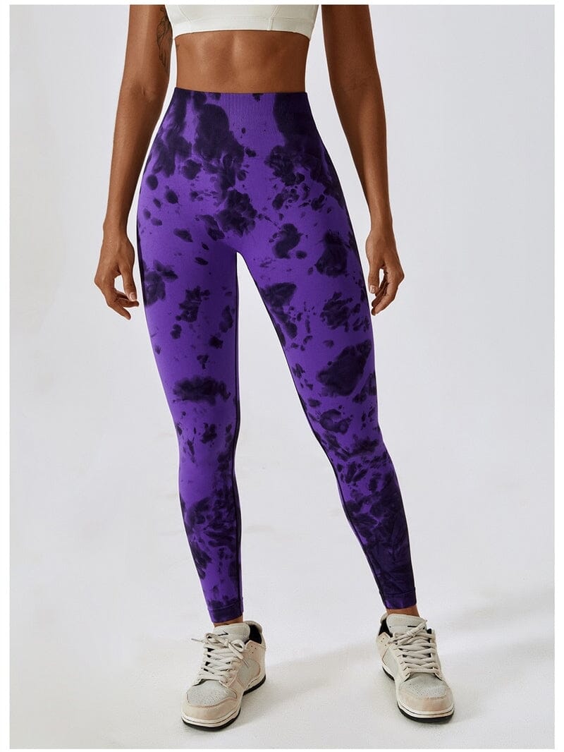 Legging Fitness Tie Dye Galbant Leggings Helanke-Srbija.com sa Violet 