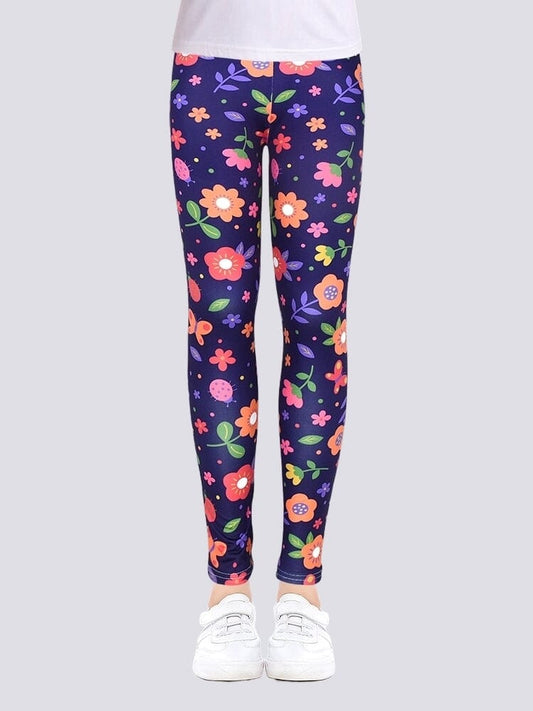 Legging Fleuri Fille Leggings Helanke-Srbija.com 4 - 5 ans 