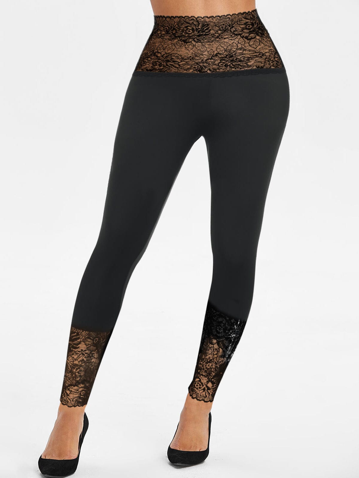 Legging Grande Taille Dentelle Leggings Helanke-Srbija.com L 