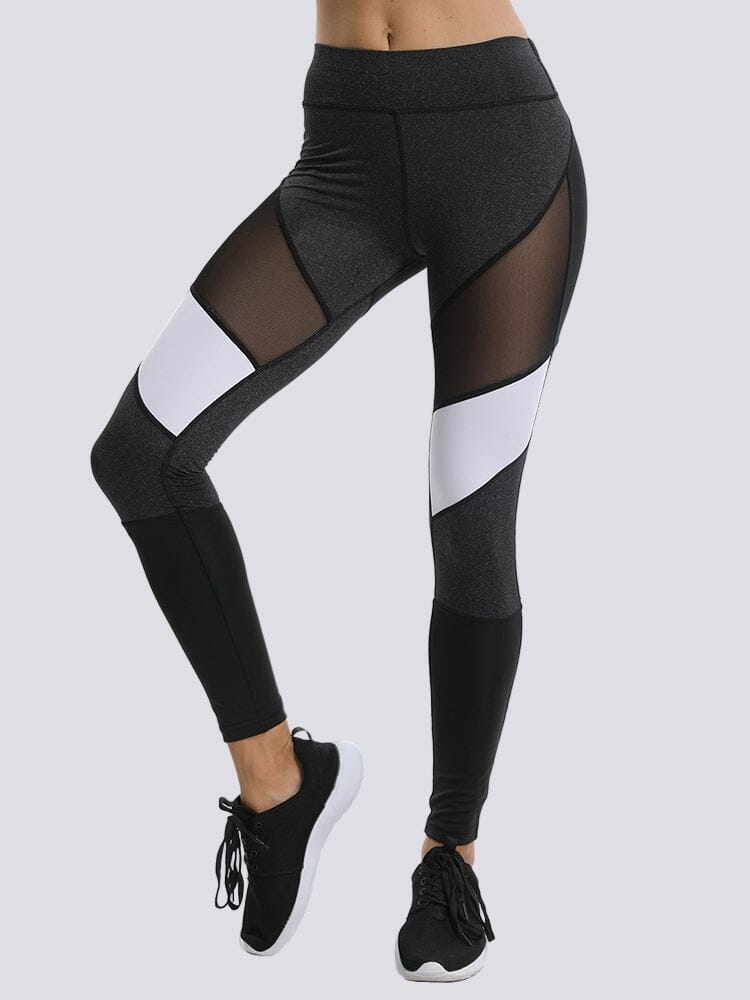 Legging Gris Chiné et Noir Leggings Helanke-Srbija.com sa 
