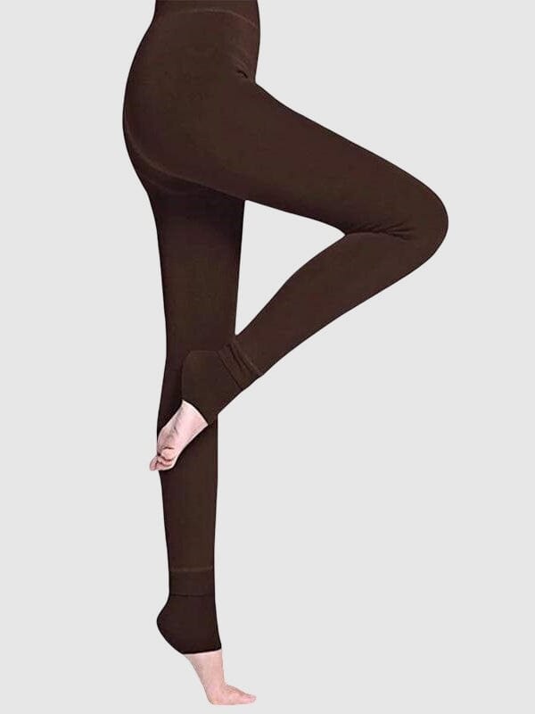 Legging Hiver Chaud (Intérieur polaire) Leggings Helanke-Srbija.com sa Marron 