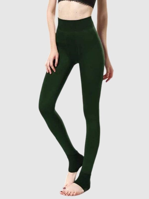 Legging Hiver Chaud (Intérieur polaire) Leggings Helanke-Srbija.com sa Vert 