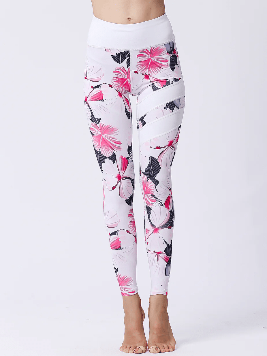 Legging Imprimé Fleuri Taille Haute Ultime-Legging sa 