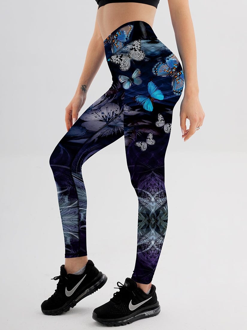 Legging Imprimé Papillon Leggings Helanke-Srbija.com sa 