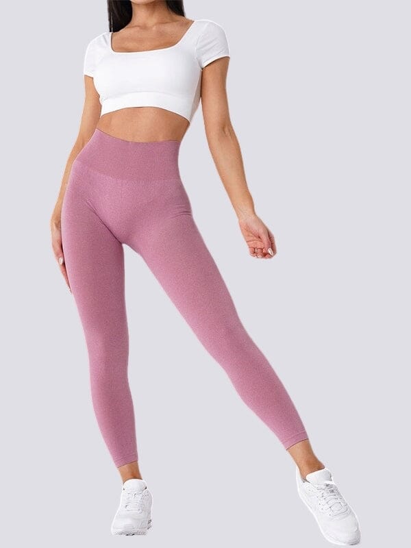 Legging Moulant Sport - Galbant - Sans Couture Leggings Ultime-Legging XS Rose 