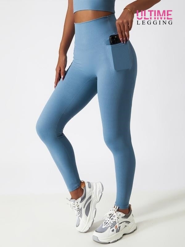 Legging Poche Latérale Push Up - Ultime-Legging Leggings Helanke-Srbija.com sa Bleu clair 
