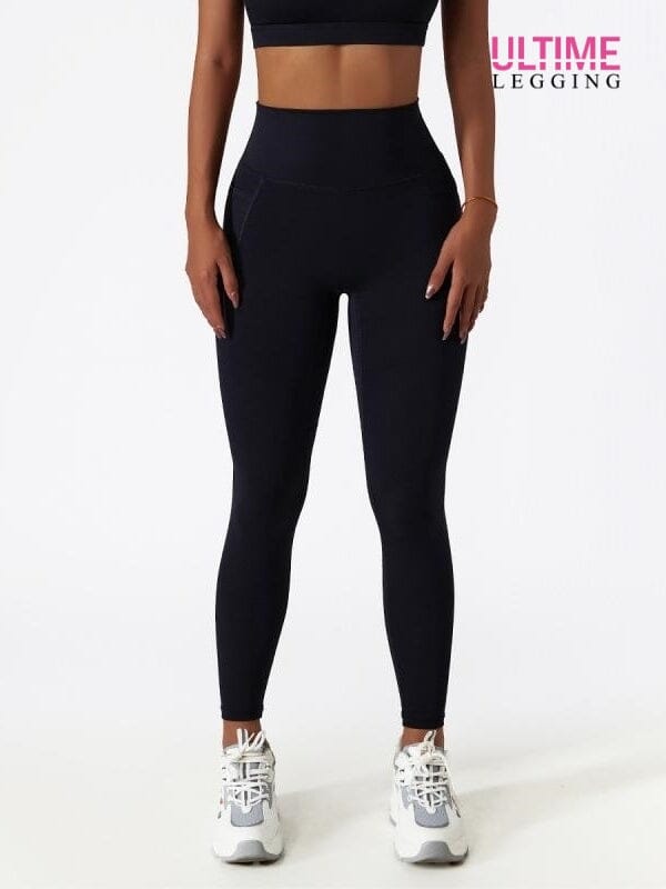 Legging Poche Latérale Push Up - Ultime-Legging Leggings Helanke-Srbija.com sa Noir 