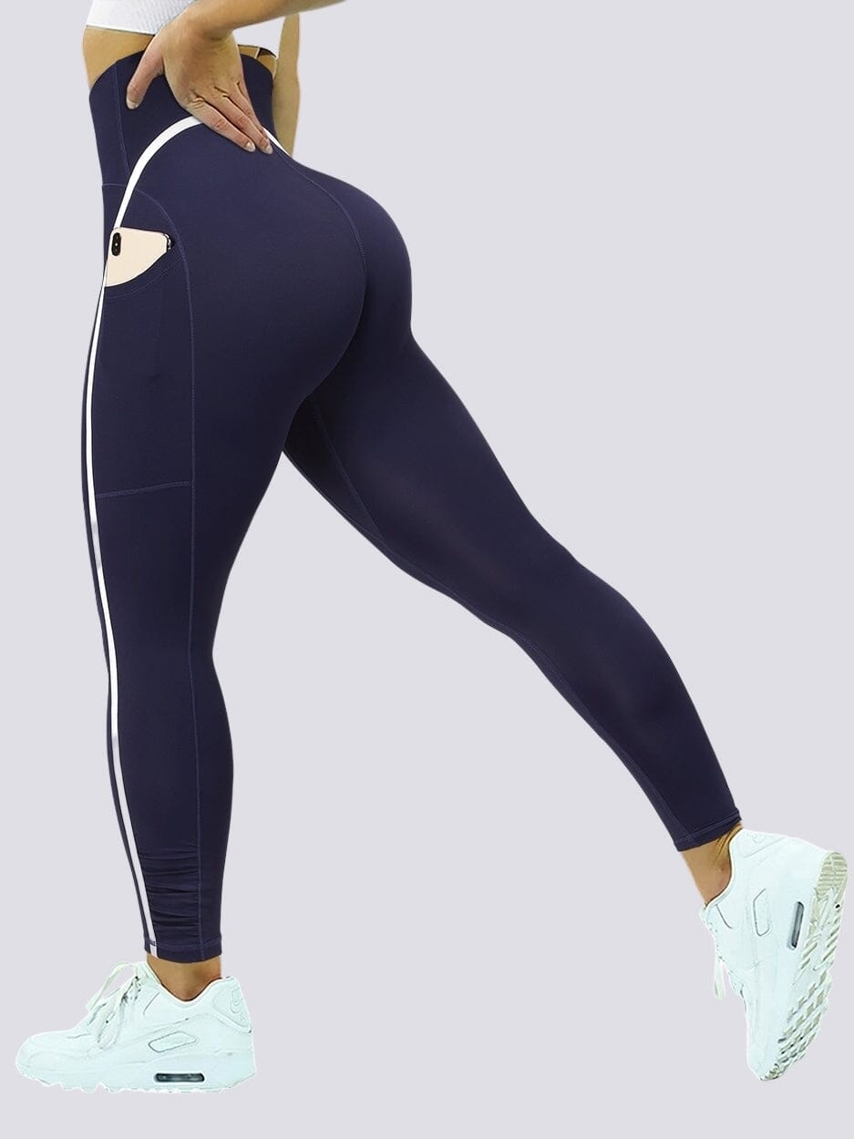 Legging Poche Téléphone Sport Ultime-Legging sa Bleu royal 