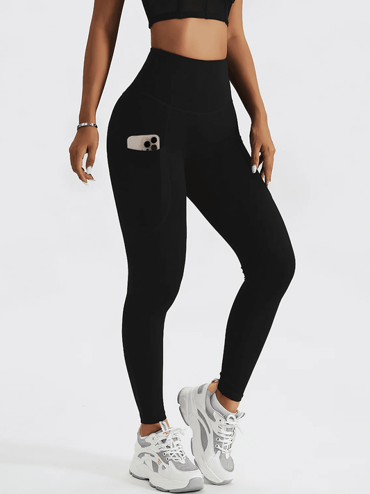 Legging Poches Taille Haute - Soraya Leggings Helanke-Srbija.com sa Noir 
