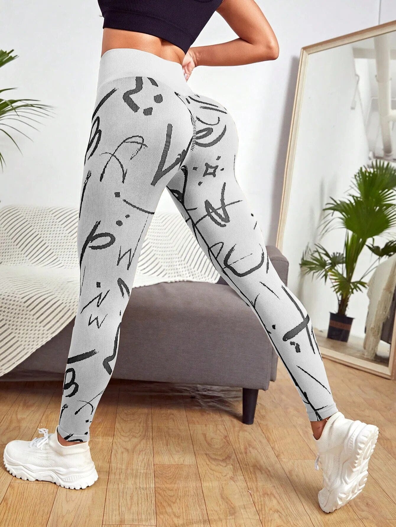 Legging Push Up Sans Couture - Selena Leggings Helanke-Srbija.com sa Gris 