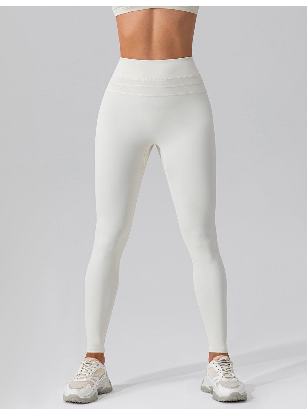 Legging Push Up Taille Haute - Amelia Leggings Helanke-Srbija.com sa Ivoire 